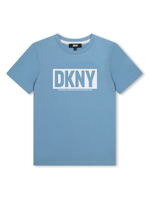 Logo-print cotton T-shirt - Blue