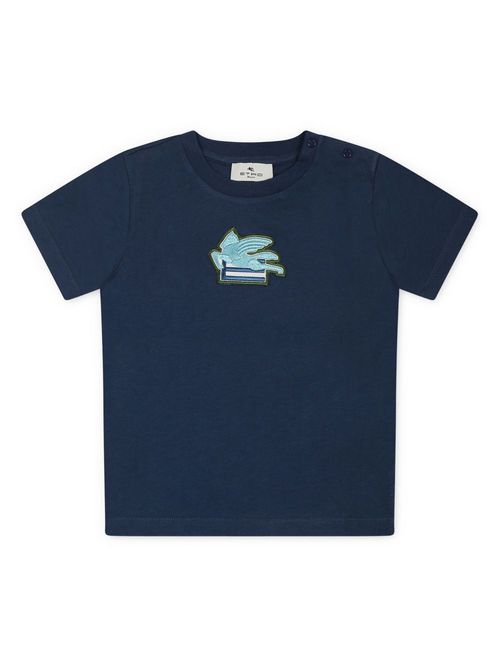 Pegaso-motif T-shirt - Blue