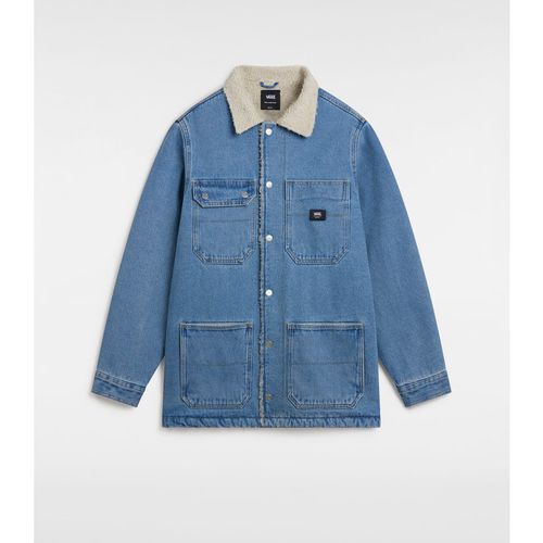 Vans Mens Drill Chore Denim Sherpa Coat - Blue Cotton - Sma