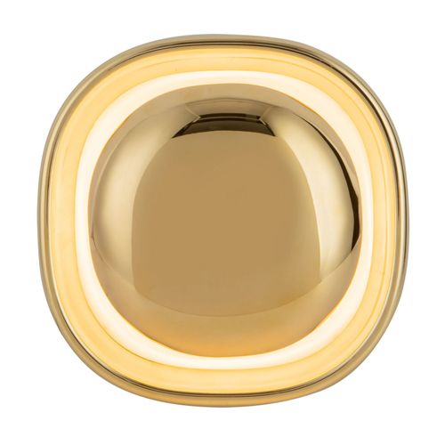 Metallic Brass LED Wall Sconce from the Pebble Collection