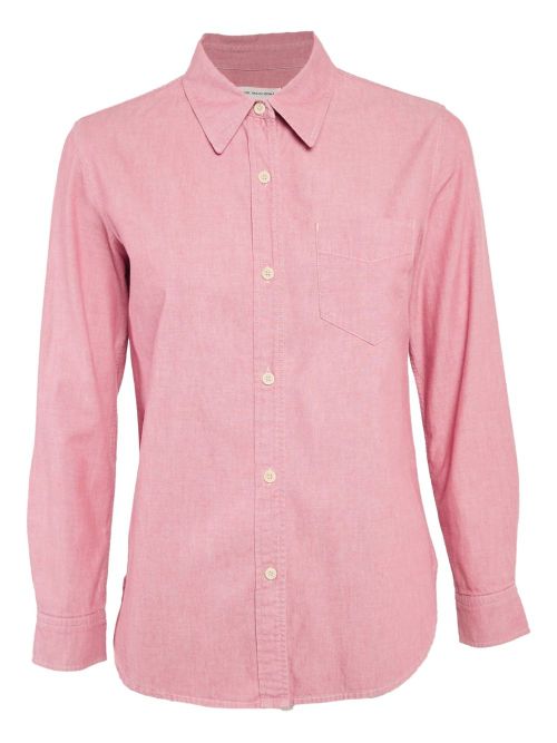 Chest-pocket buttoned shirt - Pink