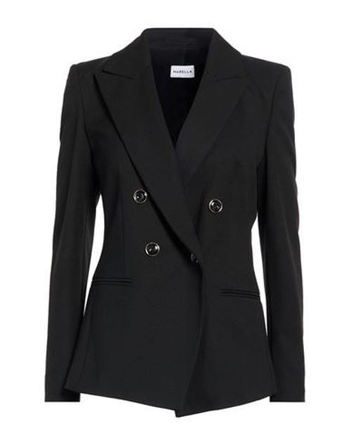 Woman Blazer Black Size 4 Polyester, Viscose, Elastane