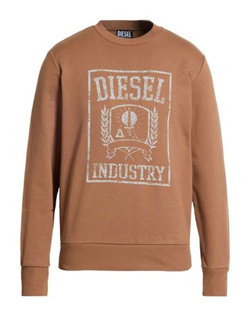 Man Sweatshirt Brown Size L Cotton