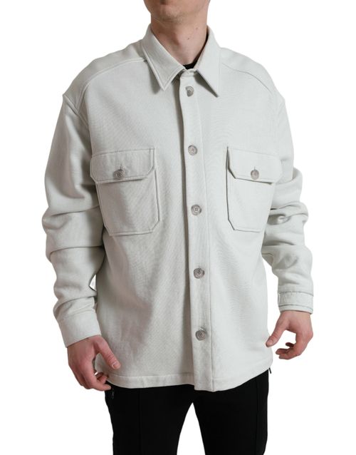 100% Cotton Overshirt — Gray