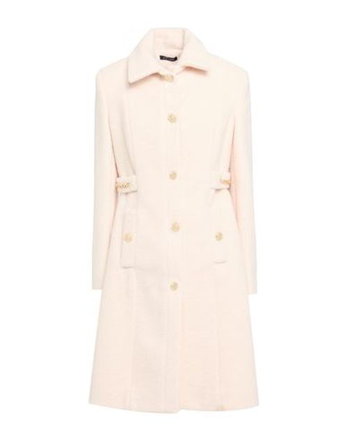 Woman Coat Ivory Size 12 Polyester