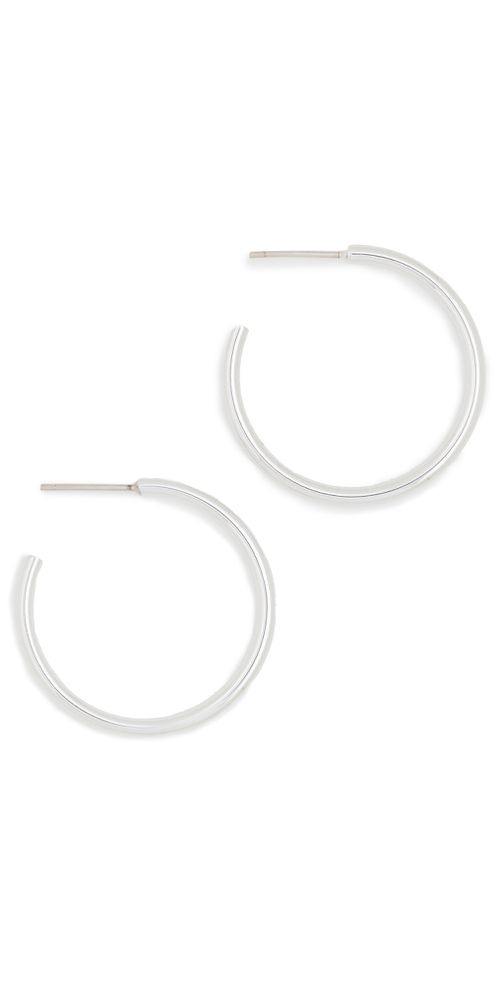 Thread Mini Hoops Silver One Size