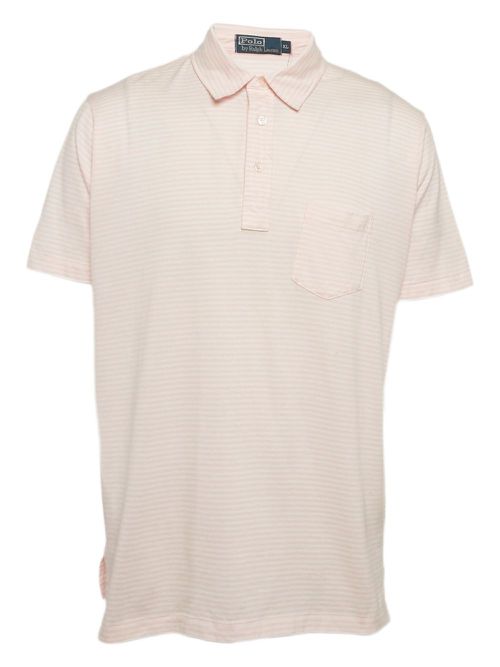 Striped polo shirt - Pink
