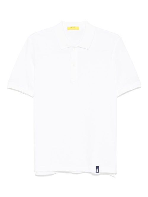 Drumohr logo-tag polo shirt - White