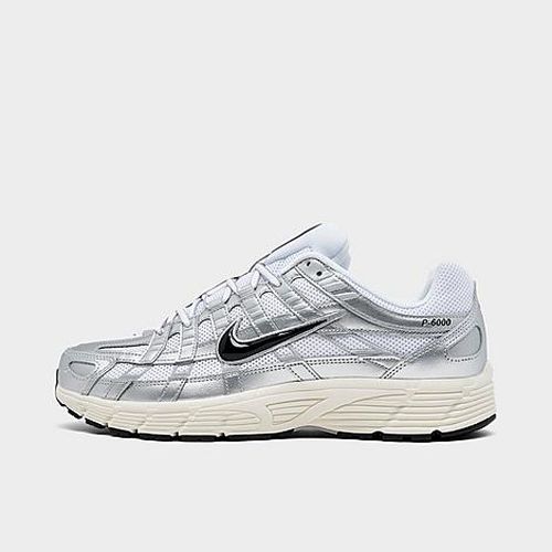 Men's P-6000 Casual Shoes in White/Metallic Silver/Flat Silver