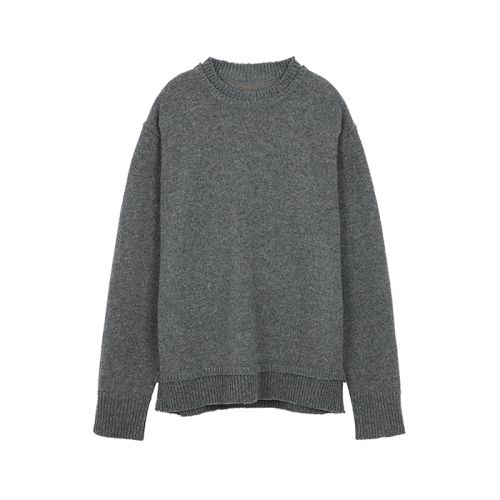 Crew-neck layered jumper - Blue
