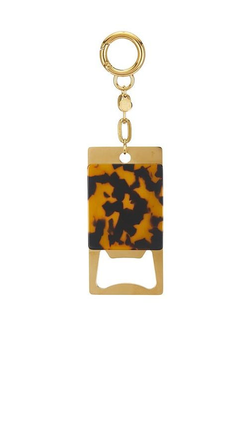 Petit moments Bottle Opener Carabiner Keychain in Metallic Gold