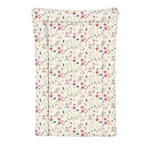 Viculii Deluxe Baby Girl Waterproof Changing Mat with Raised Edges - Little Flower