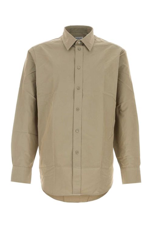 Poplin Cotton Shirt — Beige