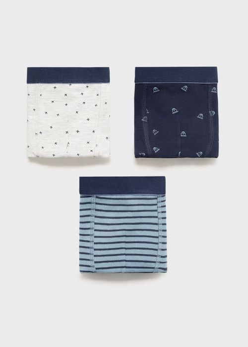 3-pack combined briefs blue - Kids - 