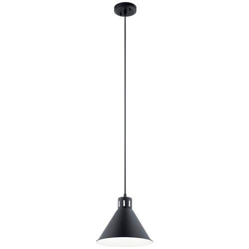 Zailey 11" Pendant Light in Black