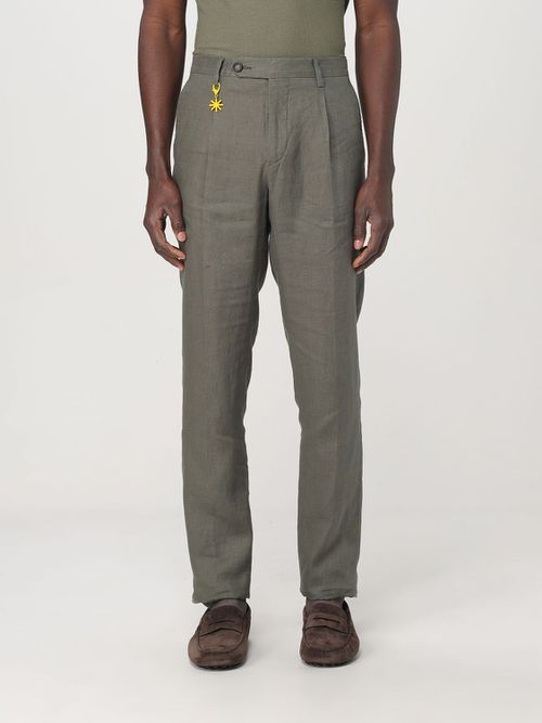 Pants Men color Green