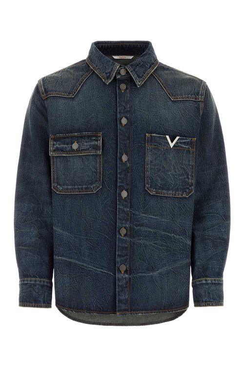 Valentino Garavani Blue Denim Shirt