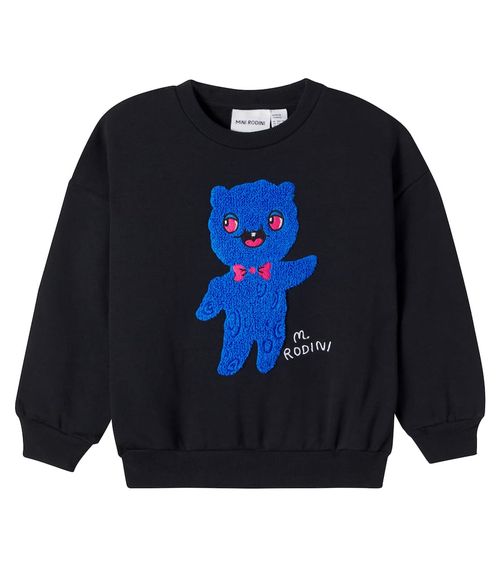 Embroidered cotton jersey sweatshirt