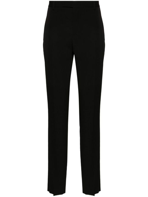 Tailored slim-fit trousers - Black