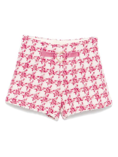 Bouclé shorts - Pink