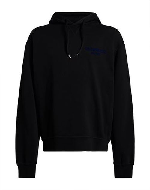Man Sweatshirt Black Size L Cotton, Elastane