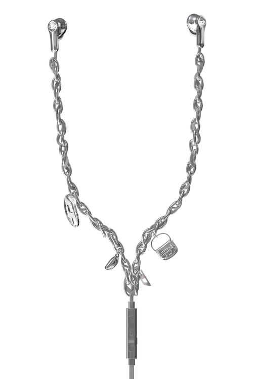 Wired Earbuds and charms - Earbuds - Unisex - Silver