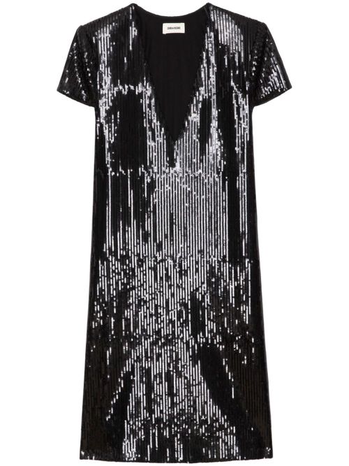 Rashu sequin mini dress - Black