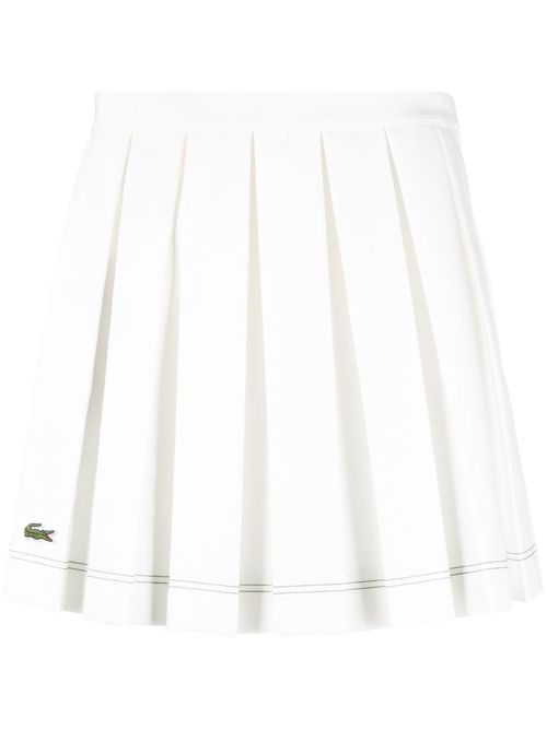 X Roland Garros A-line pleated miniskirt - White