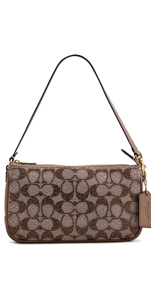 Crystal Signature Jacquard Plaza Bag Mushroom One Size