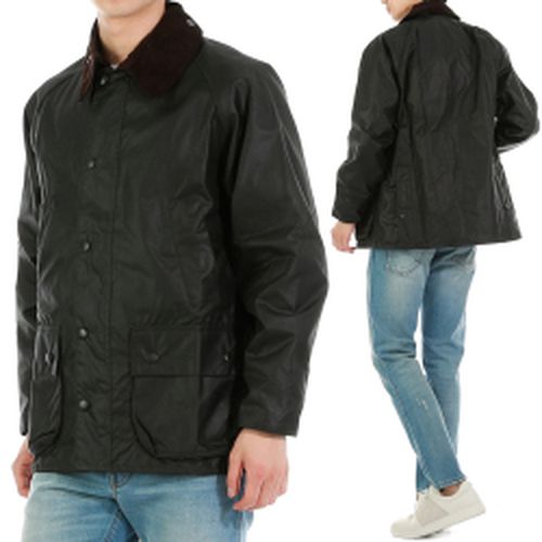 Bedale® corduroy-collar wax jacket