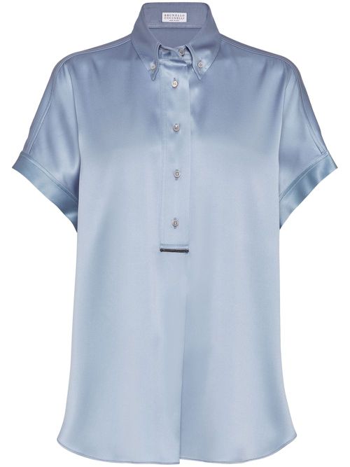 Satin shirt - Blue