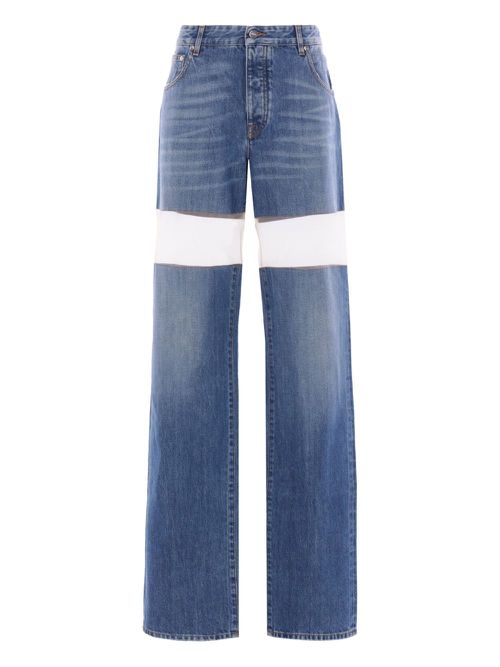 DURAN LANTIK cut-out straight jeans - Blue