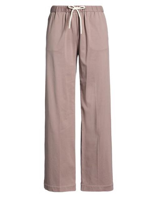Woman Pants Taupe Size 10 Cotton, Elastane