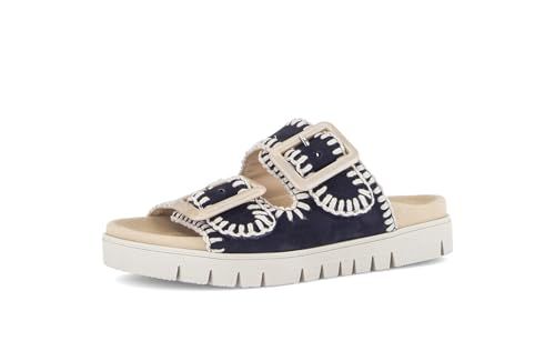 Gabor Women's 83.741.18 Navy Suede Slides