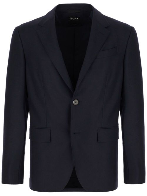 Single-breasted blazer - Blue