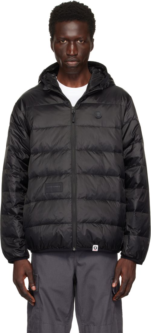 AAPE by A Bathing Ape Black 'AAPE Now' Down Jacket