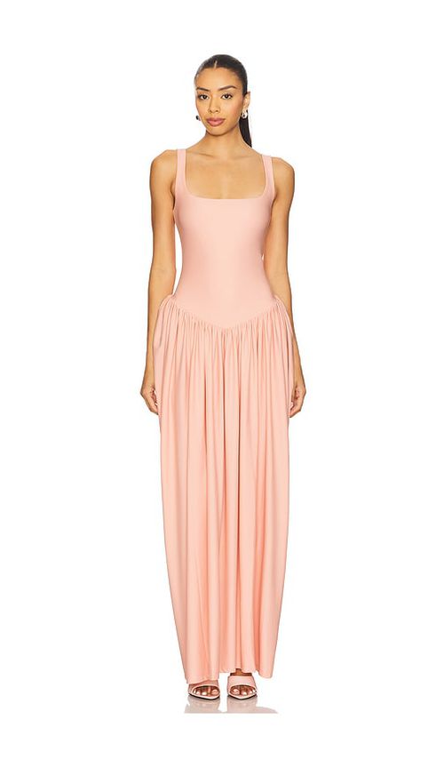 Mariandree Gaitan KLEID VIANA in Coral. Größe S. Also in