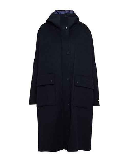 Paltò Woman Coat Midnight blue Size 6 Wool, Nylon