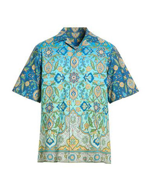 Man Shirt Blue Size M Cotton