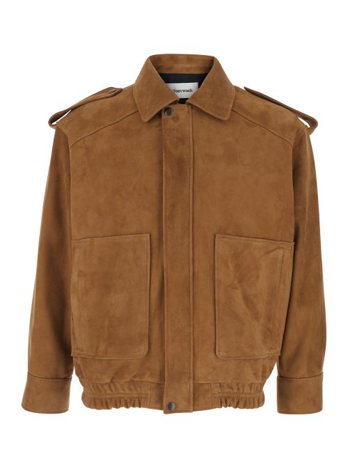 Goat Suede Jacket — Brown