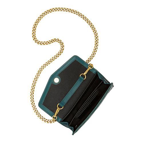 Theon Quilted Wallet with Chain
