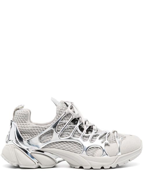 Symbiont chrome-detail trainers - Grey