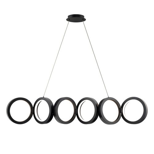 Black LED Linear Pendant from the Cabot Collection