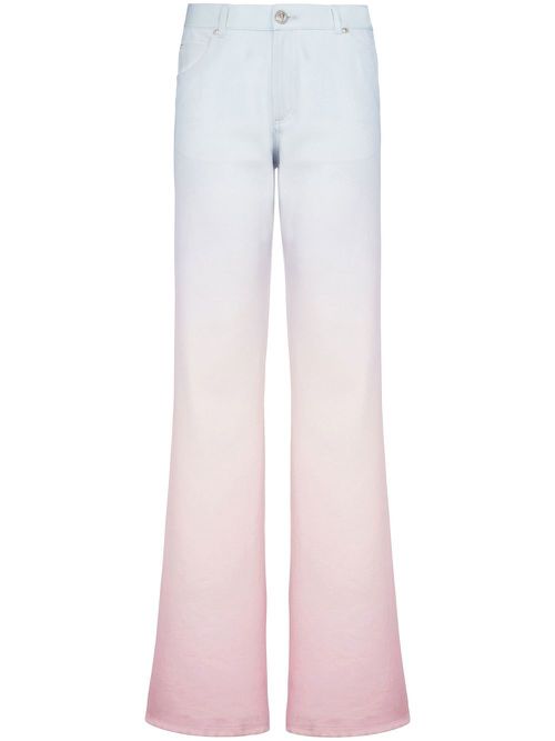 X Evian gradient straight-leg jeans - Blue