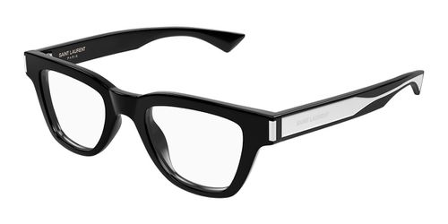 Saint Laurent SL 789 JACQUES OPT 001 Men's Eyeglasses Black Size 99 - Blue Light Block Available