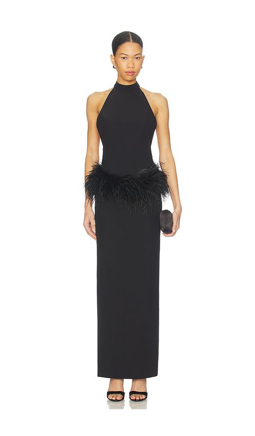 NBD x Christina Elezaj Fauzia Maxi Dress in Black. XS also in XXS, S, M