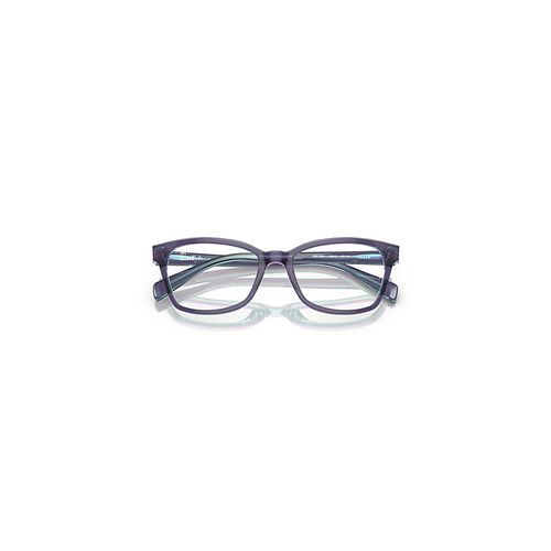 Ray-Ban Rb1591 Optics Kids Eyeglasses Top Blue & Violet & Light Blue Frame Demo Lens Lenses Polarized