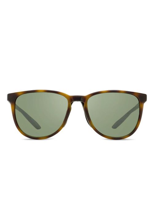 Oval-frame keyhole-bridge sunglasses - Brown