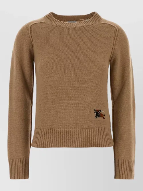 Burberry - wool blend sweater ribbed cuffs he
