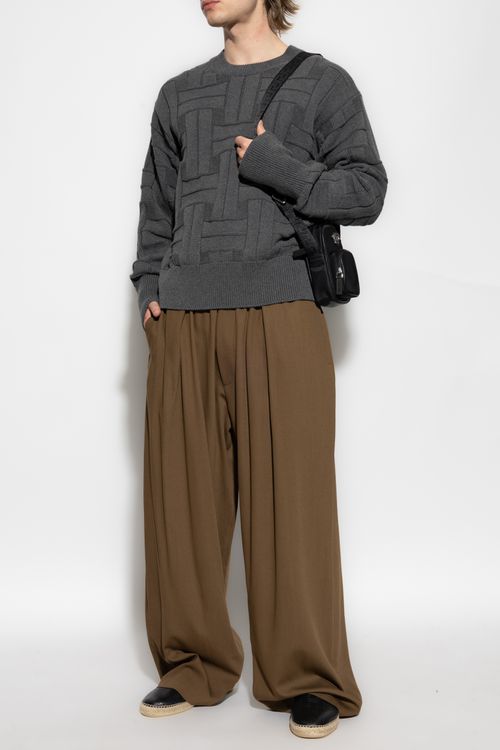 Kenzo Sweater With A Crew Neck, Men's, Grey